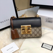 高仿Gucci Padlock链条包小号肩背包，原厂皮品质