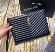 圣罗兰YSL LOGO拉链手拿包，专柜品质货源渠道